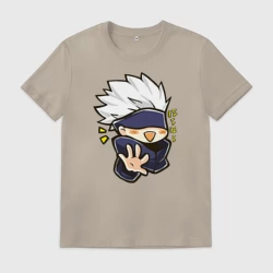 Мужская футболка хлопок Сатору Годжо Магическая битва