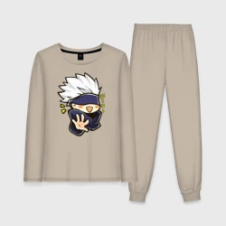 Женская пижама с лонгсливом хлопок Сатору Годжо Магическая битва