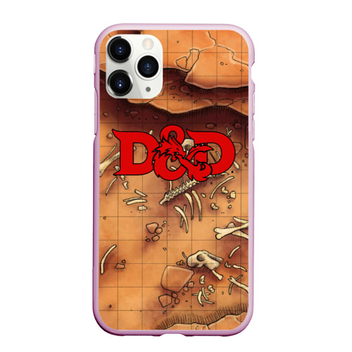 Чехол для iPhone 11 Pro Max матовый Dungeons and Dragons D&D, цвет розовый