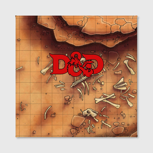 Холст квадратный Dungeons and Dragons D&D, цвет 3D печать - фото 2