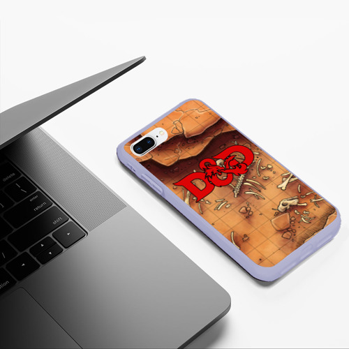 Чехол для iPhone 7Plus/8 Plus матовый Dungeons and Dragons D&D, цвет светло-сиреневый - фото 5