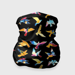 Бандана-труба 3D Парящие акварельные птицы
