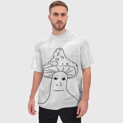 Мужская футболка oversize 3D Шрумджек Shroomjak Мем - фото 2