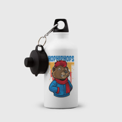 Бутылка спортивная Медведь с красным шарфом - фото 2