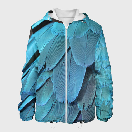 Мужская куртка 3D Перья попугая, цвет 3D печать