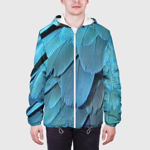 Мужская куртка 3D Перья попугая, цвет 3D печать - фото 4