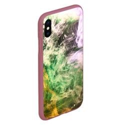 Чехол для iPhone XS Max матовый Фестивальный дым - фото 2