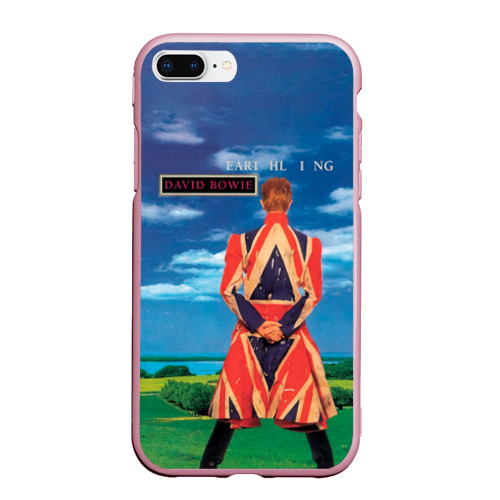 Чехол для iPhone 7Plus/8 Plus матовый Earthling - David Bowie, цвет розовый