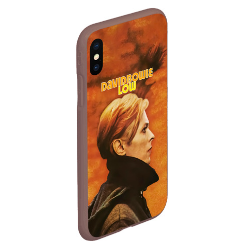 Чехол для iPhone XS Max матовый Low - David Bowie, цвет коричневый - фото 3