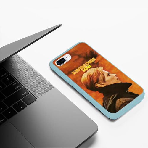 Чехол для iPhone 7Plus/8 Plus матовый Low - David Bowie, цвет мятный - фото 5