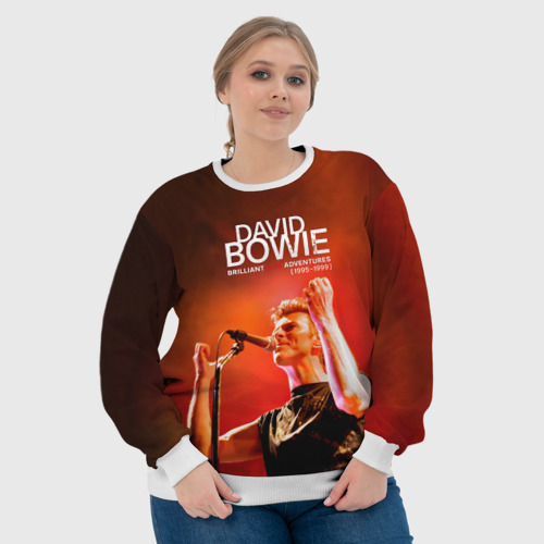 Женский свитшот 3D Brilliant Live Adventures - David Bowie, цвет 3D печать - фото 6