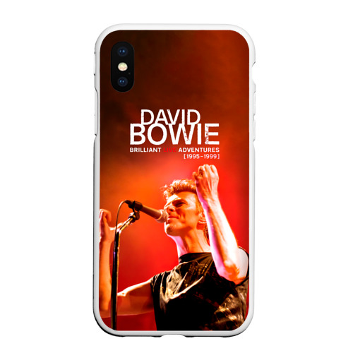 Чехол для iPhone XS Max матовый Brilliant Live Adventures - David Bowie, цвет белый