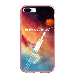 Чехол для iPhone 7Plus/8 Plus матовый Space X - Илон Маск