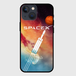 Чехол для iPhone 13 mini Space X - Илон Маск