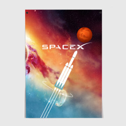 Постер Space X - Илон Маск