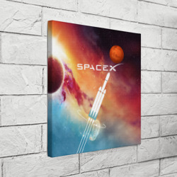 Холст квадратный Space X - Илон Маск - фото 2