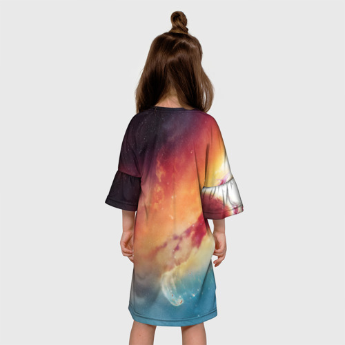 Детское платье 3D Space X - Илон Маск, цвет 3D печать - фото 5