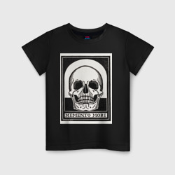 Детская футболка хлопок Memento mori помни о смерти