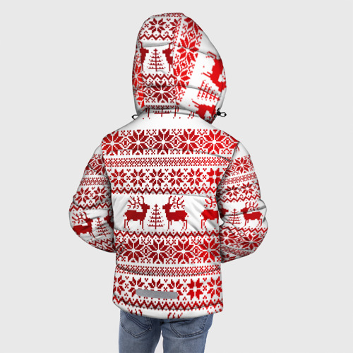 Зимняя куртка для мальчиков 3D Олени в зимнем лесу - фото 4