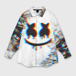 Мужская рубашка oversize 3D Marshmellow glitch