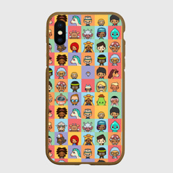 Чехол для iPhone XS Max матовый Toca Life Worl