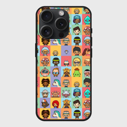 Чехол силиконовый для Apple iPhone 15 Pro матовый Toca Life Worl