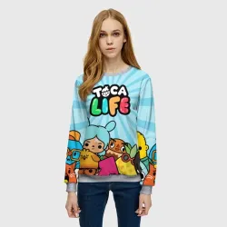 Женский свитшот 3D Toca Boca life - фото 2