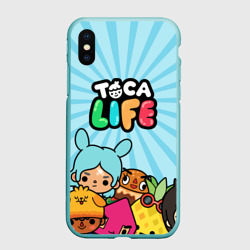 Чехол для iPhone XS Max матовый Toca Boca life