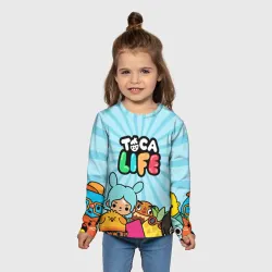 Детский лонгслив 3D Toca Boca life - фото 2