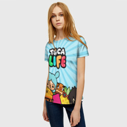 Женская футболка 3D Toca Boca life - фото 2