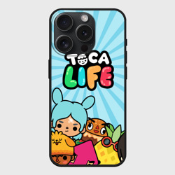 Чехол силиконовый для Apple iPhone 15 Pro матовый Toca Boca life