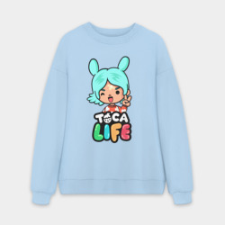 Мужской свитшот oversize без начеса хлопок Toca Boca. Girl