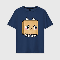 Женская футболка хлопок Oversize Toca Cat Box