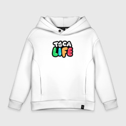 Toca Life logo – Детское худи Oversize хлопок с принтом купить