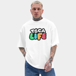 Мужская футболка Oversize хлопок texturе Toca Life logo - фото 2