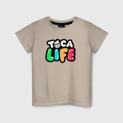 Детская футболка хлопок Toca Life logo