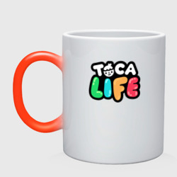 Кружка хамелеон Toca Life logo