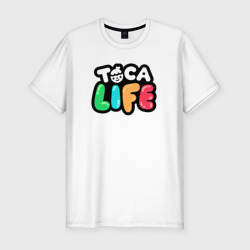 Мужская футболка хлопок Slim Toca Life logo