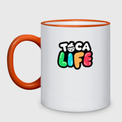 Кружка двухцветная Toca Life logo