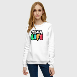 Женский свитшот хлопок Toca Life logo - фото 2