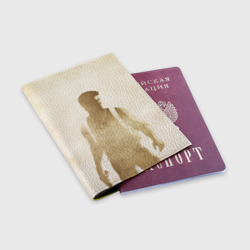 Обложка для паспорта матовая кожа Силуэт Нейта Дрейка Uncharted - фото 2
