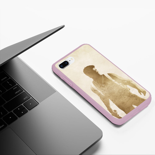 Чехол для iPhone 7Plus/8 Plus матовый с принтом Силуэт Нейта Дрейка Uncharted, фото #5