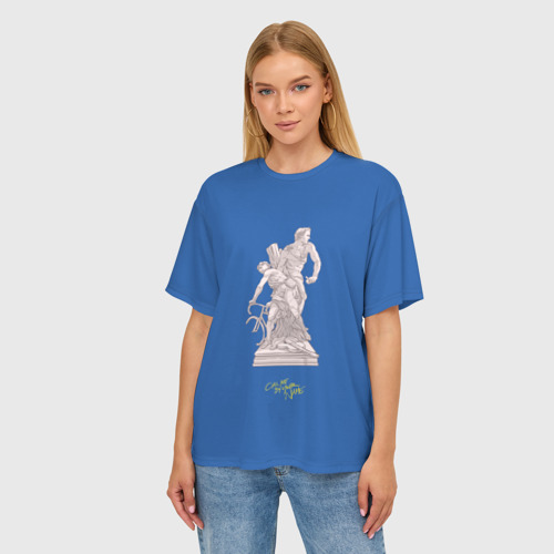 Женская футболка oversize 3D CMbYN скульптура Тимоти Шаламе Арми Хаммер, цвет 3D печать - фото 3