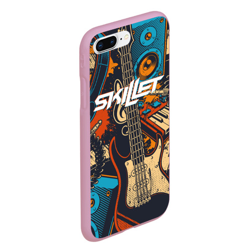 Чехол для iPhone 7Plus/8 Plus матовый Skillet Скиллет, цвет розовый - фото 3