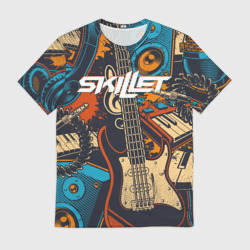 Мужская футболка 3D Skillet Скиллет