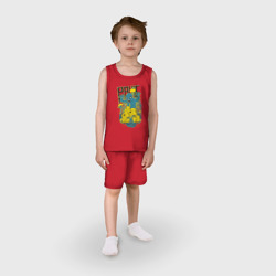 Детская пижама с шортами хлопок Монстр захватывает город - фото 2