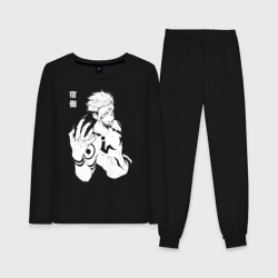 Женская пижама с лонгсливом хлопок Рёмен Сукуна Магическая битва