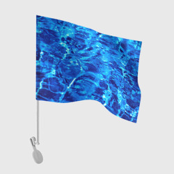 Флаг для автомобиля Голубая Вода Текстура
