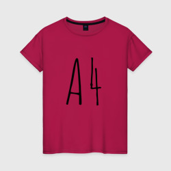 Женская футболка хлопок А4