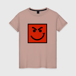 Женская футболка хлопок Bon Jovi have a nice Day smile logo